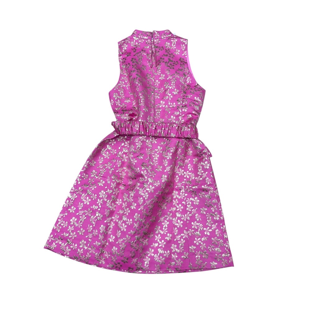 Lilly Pulitzer Tazie Dress Rousseau Wedding Guest Metallic Brocade NWT Size 2 - Picture 5 of 6